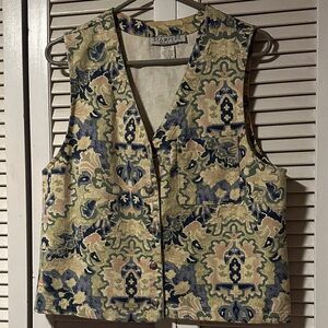Stampede Floral Denim Vest Women’s Medium